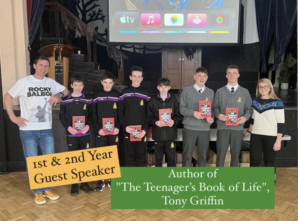Terenure College (@terenurecollege) on Twitter photo We were delighted to welcome, All-Star hurler-turned-author <a href="/tonygriffin_ie/">TonyGriffin</a> who visited the school today to speak with 1st and 2nd years about his book, "The Teenager’s Book of Life". A very engaging and insightful talk, with boys delighted with their signed copies. Thanks Tony! We were delighted to welcome, All-Star hurler-turned-author <a href="/tonygriffin_ie/">TonyGriffin</a> who visited the school today to speak with 1st and 2nd years about his book, "The Teenager’s Book of Life". A very engaging and insightful talk, with boys delighted with their signed copies. Thanks Tony!
