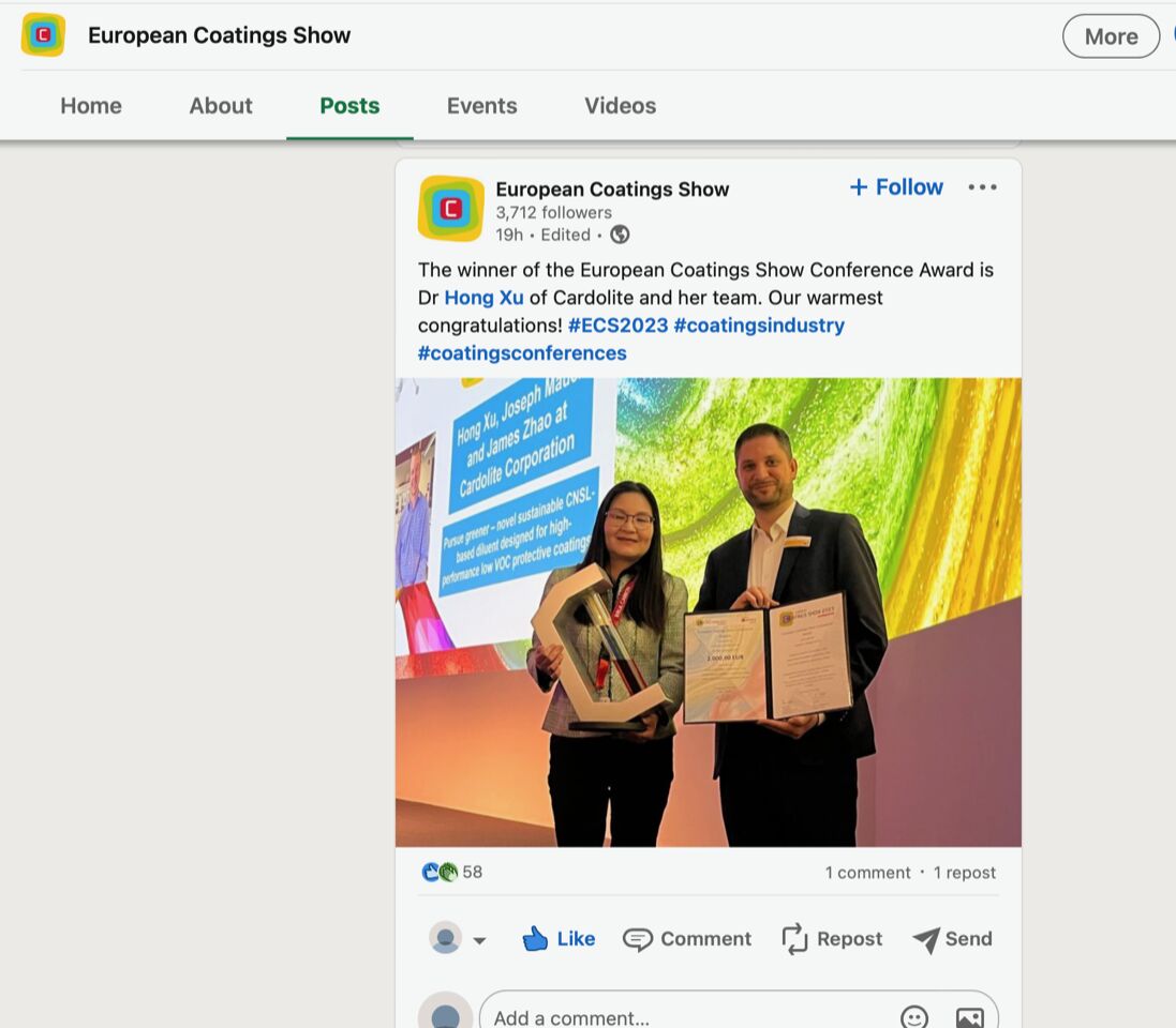 Cardolite Coporation tweet media