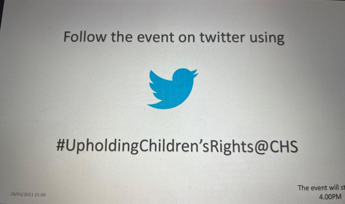 Looking forward to the Learn About UNCRC training event starting soon with input from Dana <a href="/cisweb/">cisweb</a> to raise awareness on recognising and promoting children’s rights! <a href="/CHScotland/">Children's Hearings Scotland</a> #UpholdingChildren’sRights@CHS