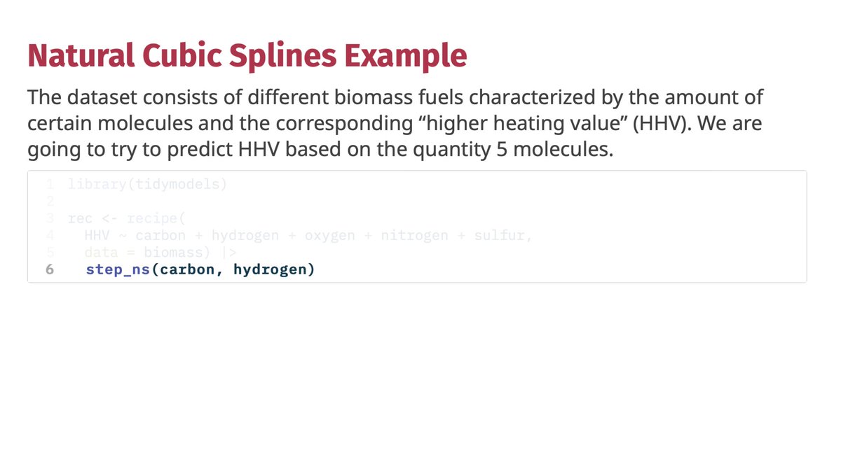 Slide with the 6th line of code highlighted