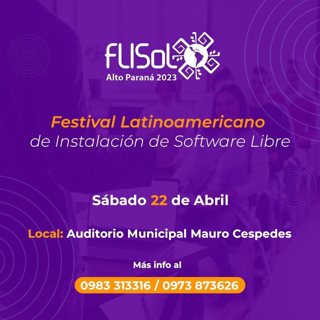 HernanFleitasB's tweet photo. Mas una edición de uno de los eventos que mueve la comunidad #tecnología. 
Ruego de difusión @bdefelippe @josemanuel_mb @JuanParedesPY 
#Software  #opensource #Linux https://t.co/oeOiQcKQrs