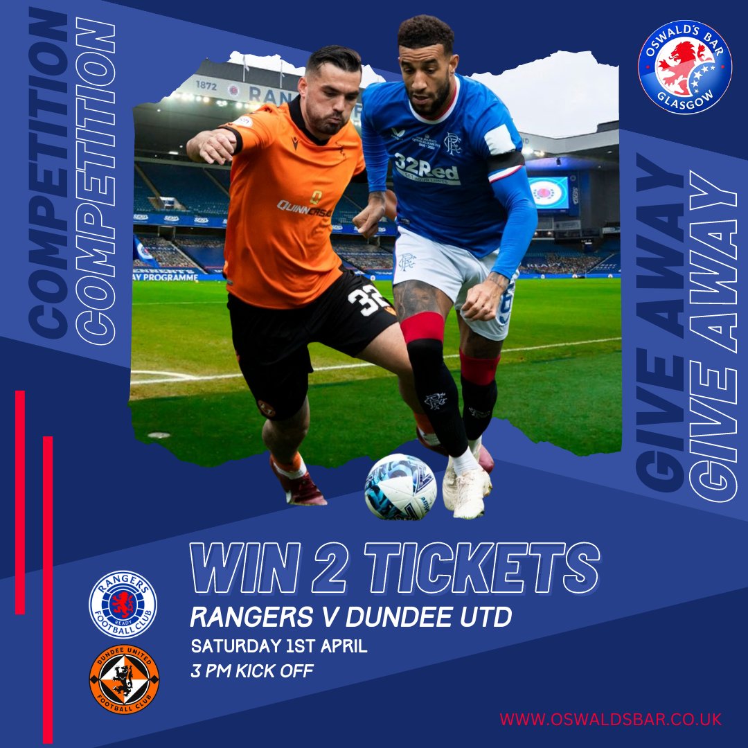 OswaldsBar's tweet photo. - Follow @OswaldsBar

- In the comments tag the person you're taking 

- Re-Tweet this post 

The winner will be chosen randomly at 5pm on Friday 31st March

Good luck everyone 🤞

#oswalds #thepeoplespub 🔴⚪🔵 https://t.co/ytoiVnIOX8
