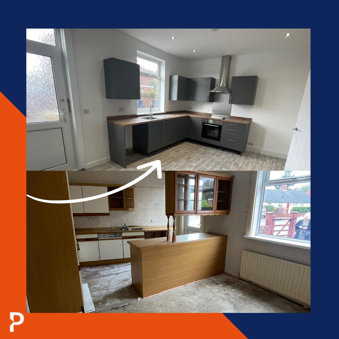 progperty's tweet image. Can you even believe this transformation?!
One of our amazing community members has kindly let us showcase their amazing work with this one and it is insane that it is the same room!
Would you be happy with this as your kitchen?

#propertytransformation #kitchenrenovation