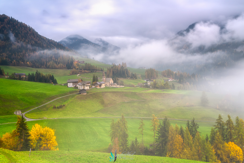 chookia's tweet photo. Misty Morning II Santa Maddalena-Italy https://t.co/Sx7maDuvs8