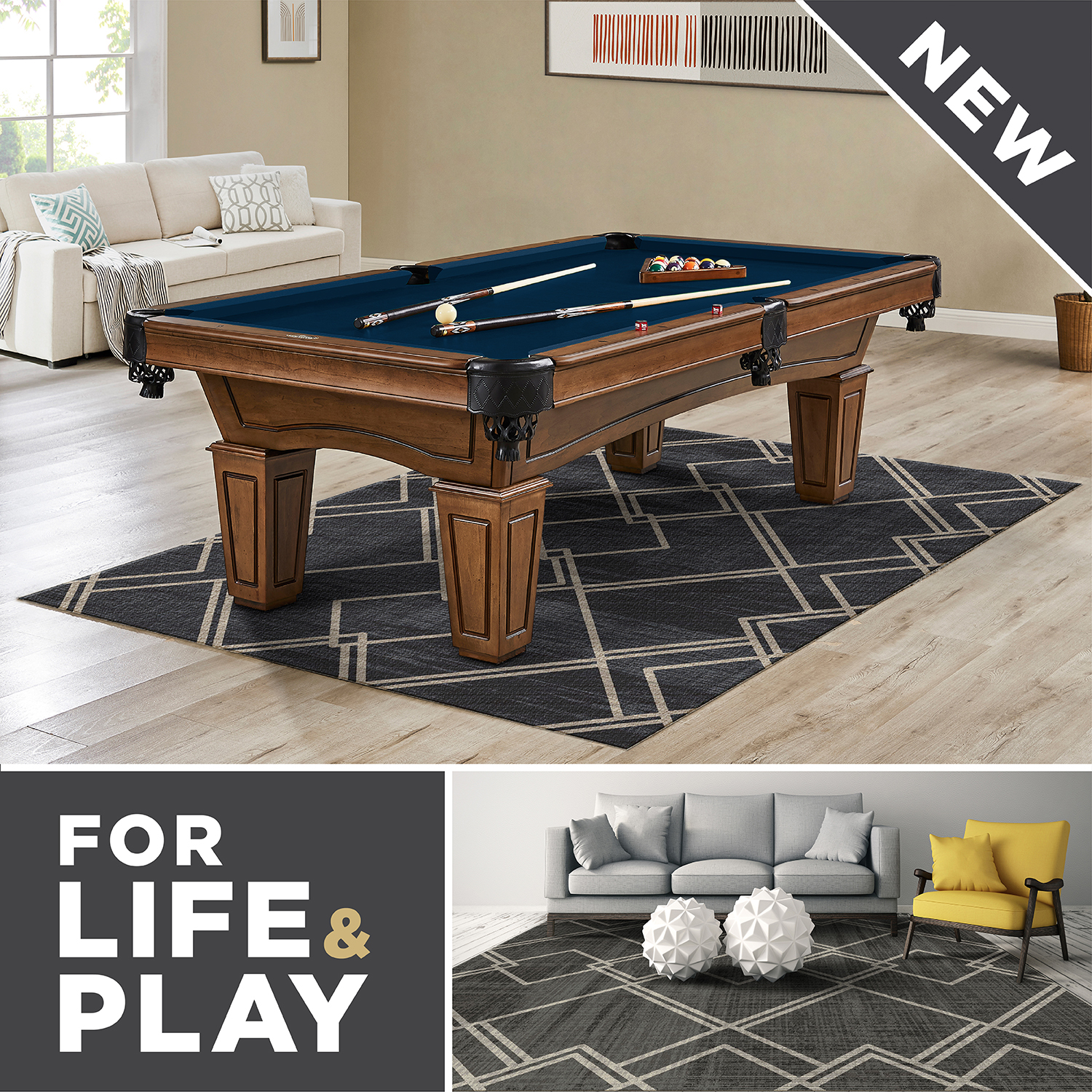 Rug Under Pool Table The Hudson: Restored Antique Brunswick Pool Table
