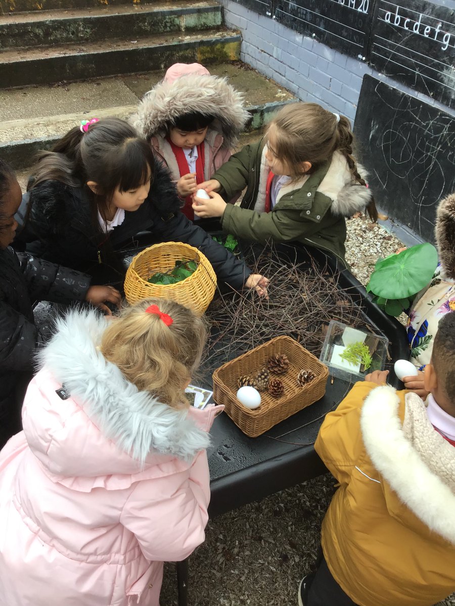 BlakerMrs's tweet photo. Team building through a spring themed play challenge. Reception enjoyed developing their cooperative skills whilst exploring our outdoor provision. 
@NorthManorAcad 
@VicAcademies
 #outdoorlearning https://t.co/48cA8cOflL