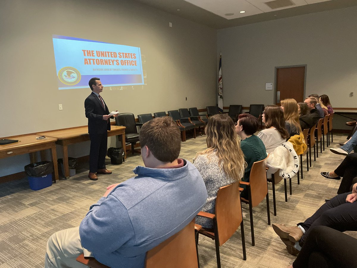 .@USAttyIhlenfeld and @NDWVnews welcomed @WheelingChamber Leadership Wheeling group today, offering insight into the federal government and the hard work done in our district to protect our communities.