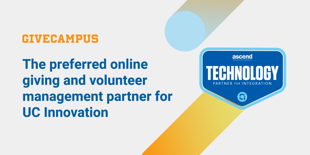We are excited to announce that we have become <a href="/ucinnovationinc/">UC Innovation</a>'s  preferred online giving and volunteer management partner, bringing the power of <a href="/GiveCampus/">GiveCampus</a> to even more advancement teams using <a href="/salesforce/">Salesforce</a>. Schedule time with us today to learn more. info.givecampus.com/schedule