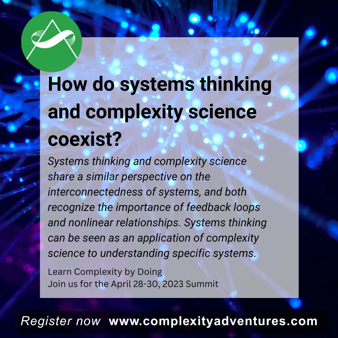 How do systems thinking and complexity science coexist? 

#Complexity #ComplexityAdventures #LearnByDoing #ComplexityScience