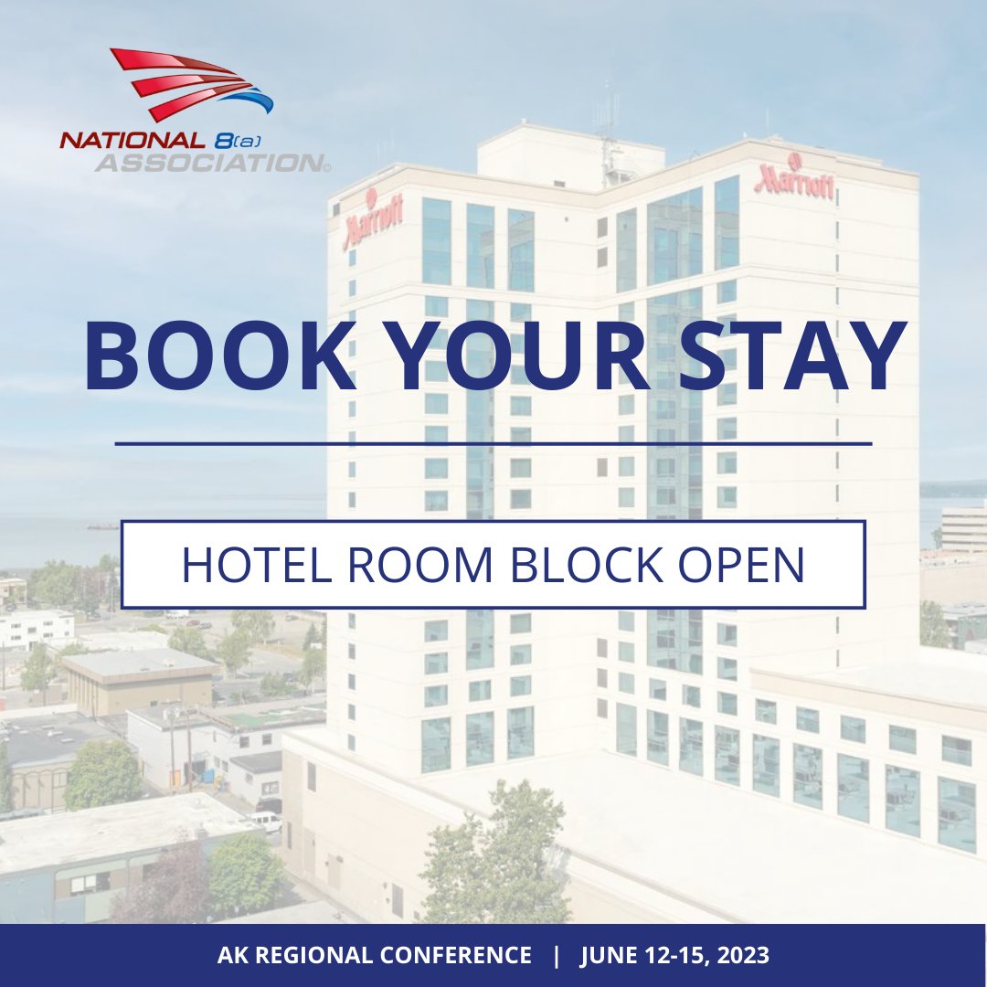 Reserve your room today for the 2023 Alaska Regional Conference in Anchorage, AK! The discounted rate expires May 28, 2023 or when sold out. 

Book today, ow.ly/v7sQ50NsYst