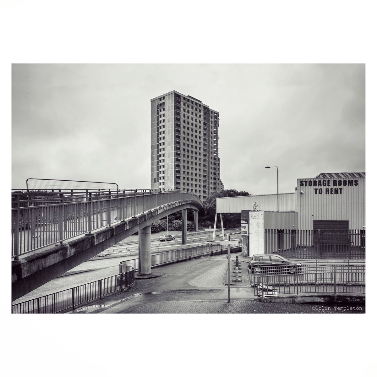colintempleton's tweet photo. Demolition of the last of the Sighthill tower blocks - Glasgow 2016 https://t.co/kMv6S7saCQ