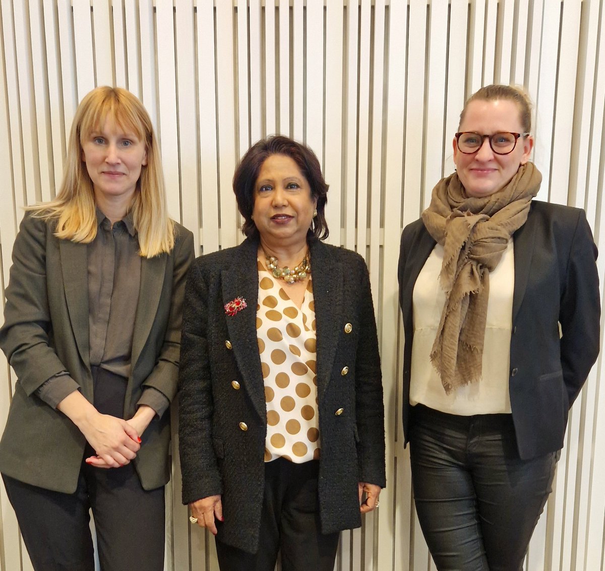 Thank you @USGSRSGPatten and @SweMFA for an important exchange on trends and challanges in the work against Conflict Related Sexual Violence #CRSV. We @KvinnaKvinnaINT look forward to future dialogue and cooperation.