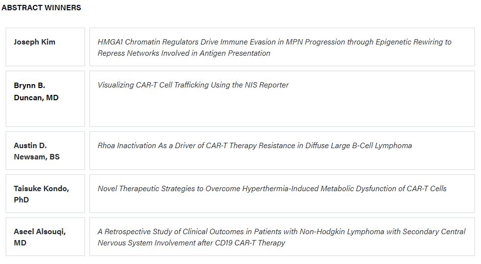 Johns Hopkins Hematology (@hopkinsheme) on Twitter photo Congratulations to <a href="/LindaResar/">Linda Resar</a> Lab Graduate Student Joseph Kim <a href="/kyejo_/">Joseph Kim</a> for his ASH Summit on Immunotherapies for Hematologic Diseases Abstract Award! He is on 🔥🔥🔥!! #HemeDreamTeam Congratulations to <a href="/LindaResar/">Linda Resar</a> Lab Graduate Student Joseph Kim <a href="/kyejo_/">Joseph Kim</a> for his ASH Summit on Immunotherapies for Hematologic Diseases Abstract Award! He is on 🔥🔥🔥!! #HemeDreamTeam