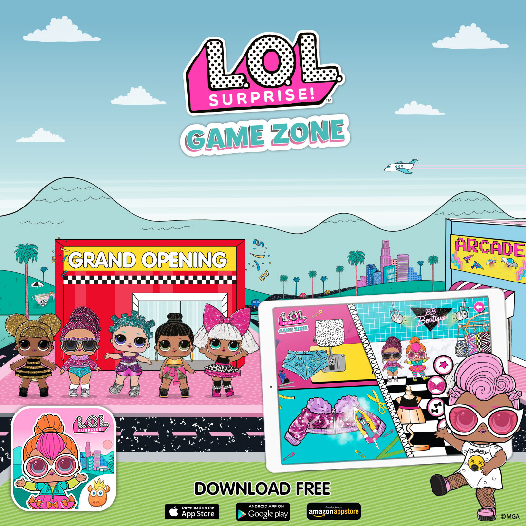 L.O.L. Surprise! Game Zone
Visit the city with amazing games to have fun with L.O.L. Surprise! B.B.s.
bit.ly/3upXAPT
amzn.to/3Vzel70
apple.co/3Fs7SoT

#lolsurprises #app 
@lolsurprise <a href="/taptaptales/">Tap Tap Tales</a>