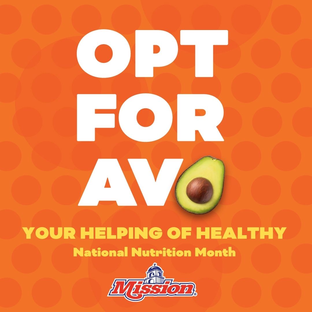 Ditch the ingredients that keep you down with a #MissionAvocado swap! 🧡​ #OptForAvo #MissionProduce ​#NationalNutritionMonth #HelpingOfHealthy