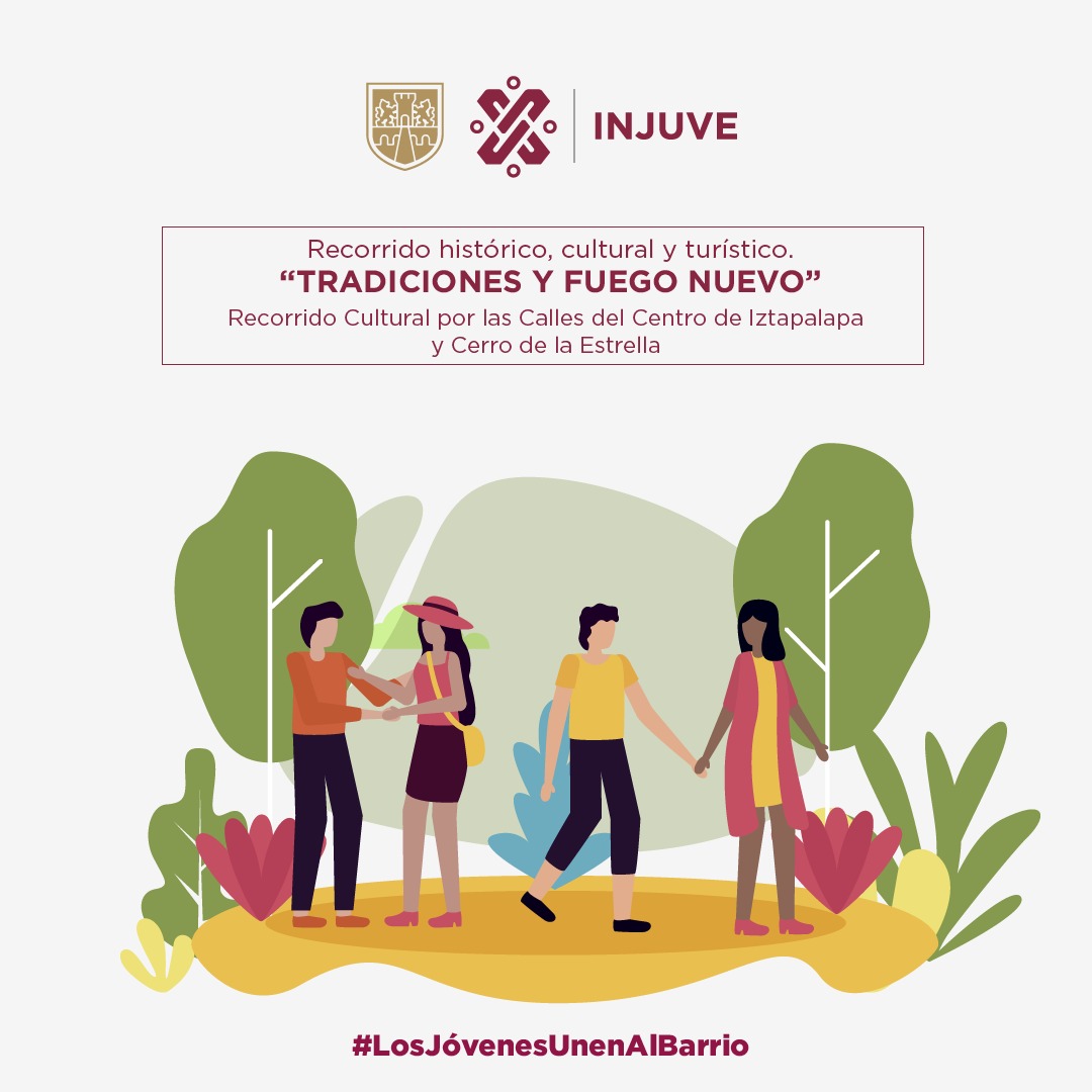 InjuveCDMX's tweet photo. Iremos de recorrido entre “tradiciones y fuego nuevo” este próximo domingo 2 de abril con la #BrigadaINJUVE “Descubriendo el barrio”

📍Salimos del Centro de Iztapalapa a las 10:00

⭐️Regístrate enviando un correo a: descubriendo.elbarrio.injuve@gmail.com

#LosJóvenesUnenAlBarrio https://t.co/4xVBz3u84T