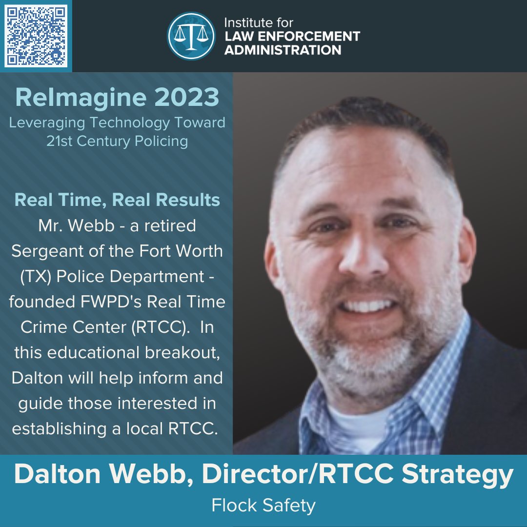 Join us May 03-05, 2023 to hear retired Police Sergeant Dalton Webb describe how the successful implementation of Real Time Crime Centers are reducing crime.  pulse.ly/703863zw02