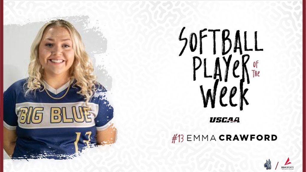 USCAA's tweet photo. Check out this week’s baseball and softball athlete’s of the week! https://t.co/yWcfw4Y2gN