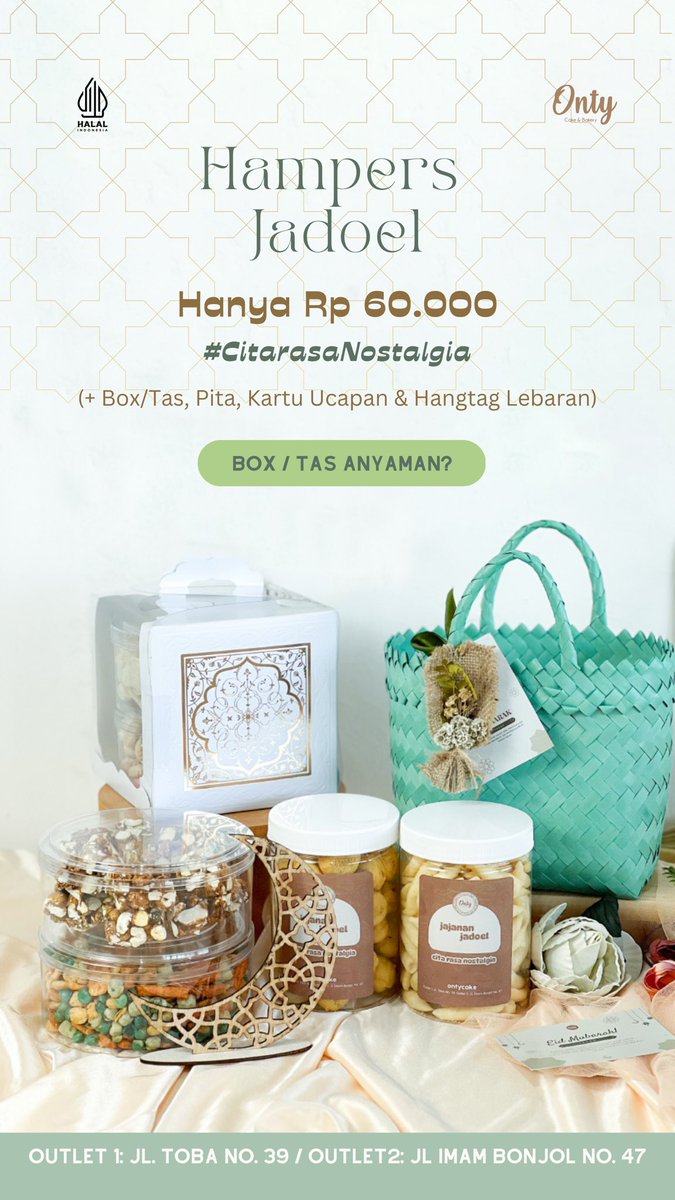 ontycake's tweet photo. @fannysoegi hampersnya kak, buat kirim yang terkasih 🥺🥰 https://t.co/JC9abzJIdF https://t.co/E2HOcFIxc8