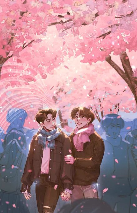  hushed - a scene from my beloved 's fic for the #MDZ_Vol1 minchan zine #minchan #찬밍 