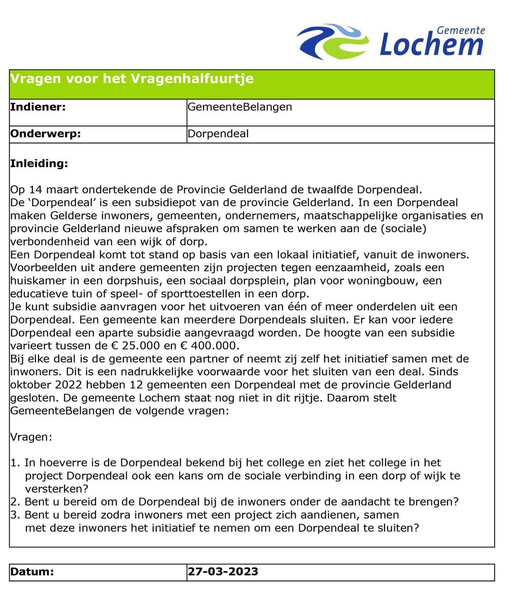 GemeenteBelangen Lochem tweet media