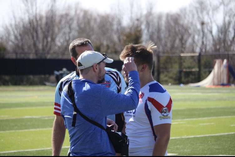 stasaintsrugby's tweet photo. Happy Athletic Trainers Month to all of the remarkable health care professionals who have helped Saints Rugby! We are very grateful for all your hard work &amp; passion for this career! #NATM @GoAquinasSaints https://t.co/lo0fss3njN