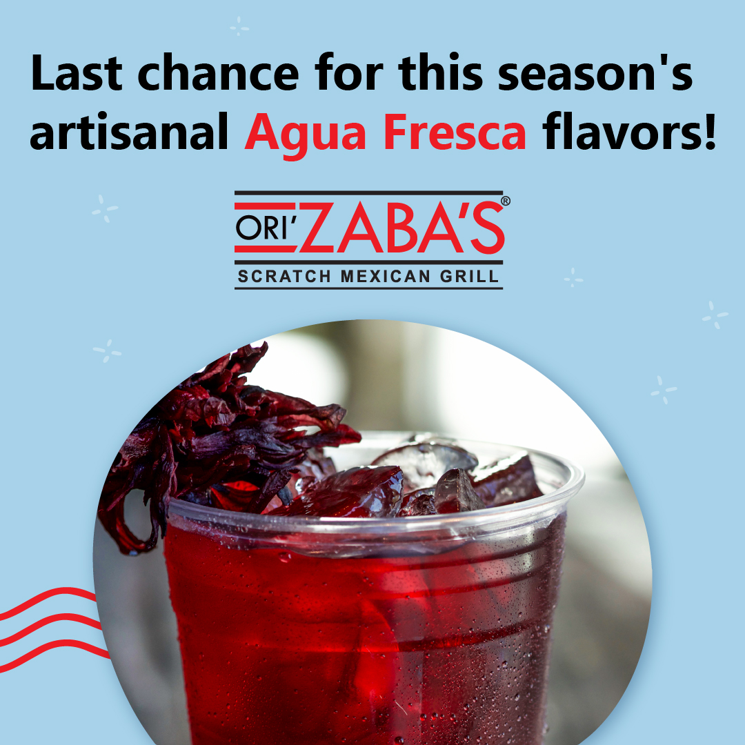 All things are better when they start with fruit. Don't miss your last chance to cool off with this season's artisanal Agua Fresca flavors. 
🌺 Hibiscus Agave Agua Fresca
🍍Pineapple Spinach Agua Fresca

Add this refreshing treat to your meal to make it a combo - plus get fre ...