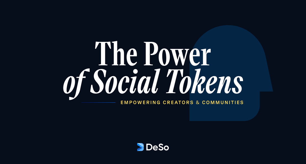 If you're a creator, you know how broken the Web2 monetization model is.

But there's a solution: Social Tokens.

Here's how DeSo is paving the way for creators to get paid what they truly deserve 🧵