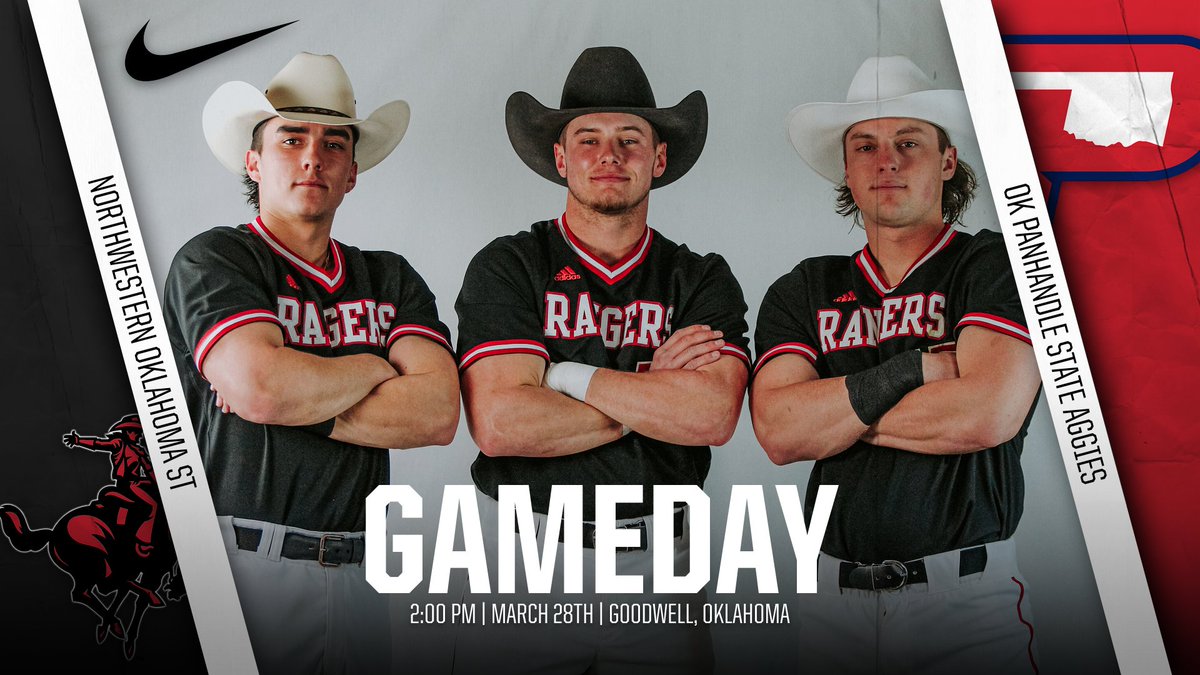 GAMEDAY!!! Rangers travel to Goodwell for a non-conference game against Oklahoma Panhandle State!
#RRR 
stats: opsuaggies.com/sidearmstats/b… 
video: opsuaggies.com/watch/?Live=79…