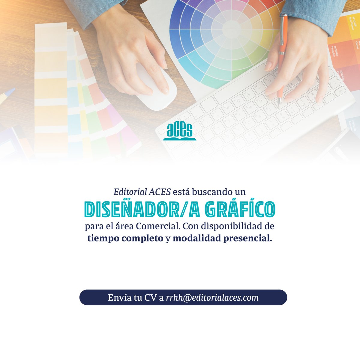 ⚠️ Buscamos DISEÑADOR GRÁFICO⚠️
➡ Comunícate a rrhh@editorialaces.com
