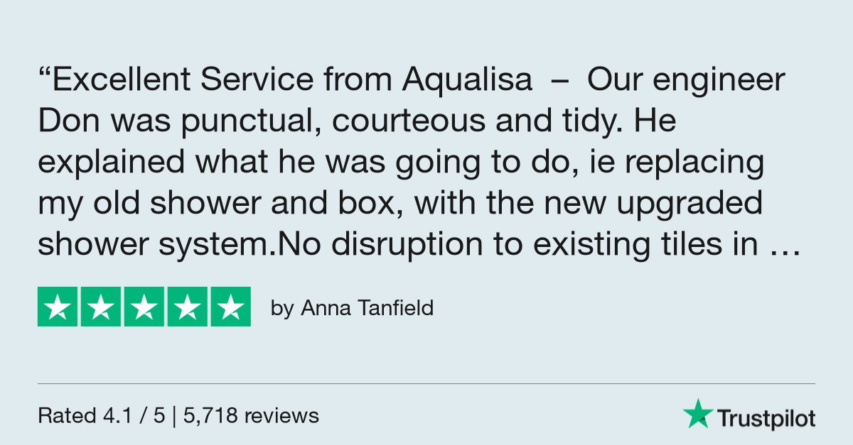 Anna Tanfield gave Aqualisa Showers 5 stars via #Trustpilot trustpilot.com/review/www.aqu…