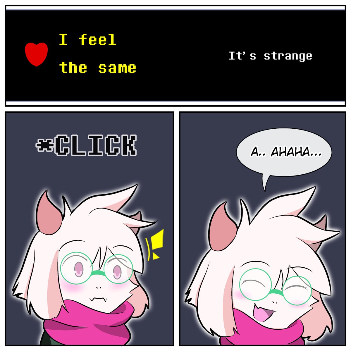 NekoBoyeh's tweet photo. Acid Tunnel

#DELTARUNE 
#Ralsei #Kris https://t.co/zosmBQQ2bY