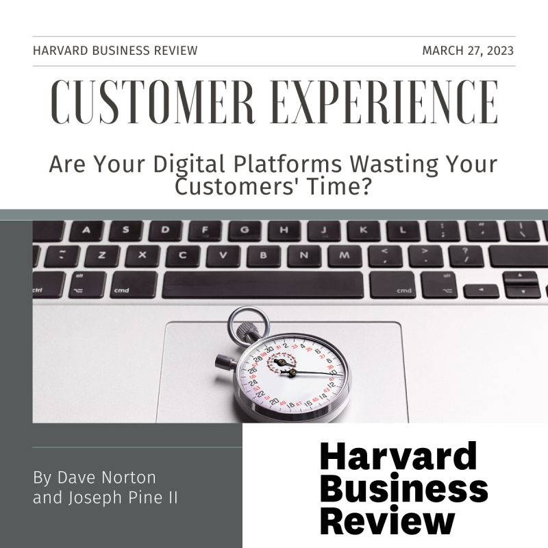 Are your digital platforms wasting your customers’ time? That's the question <a href="/PhdNorton/">Dave Norton PhD</a> and I ask in <a href="/HarvardBiz/">Harvard Business Review</a> -- and that you should answer. The goal? Finding your role in a *genius platform*. 
hbr.org/2023/03/are-yo….
