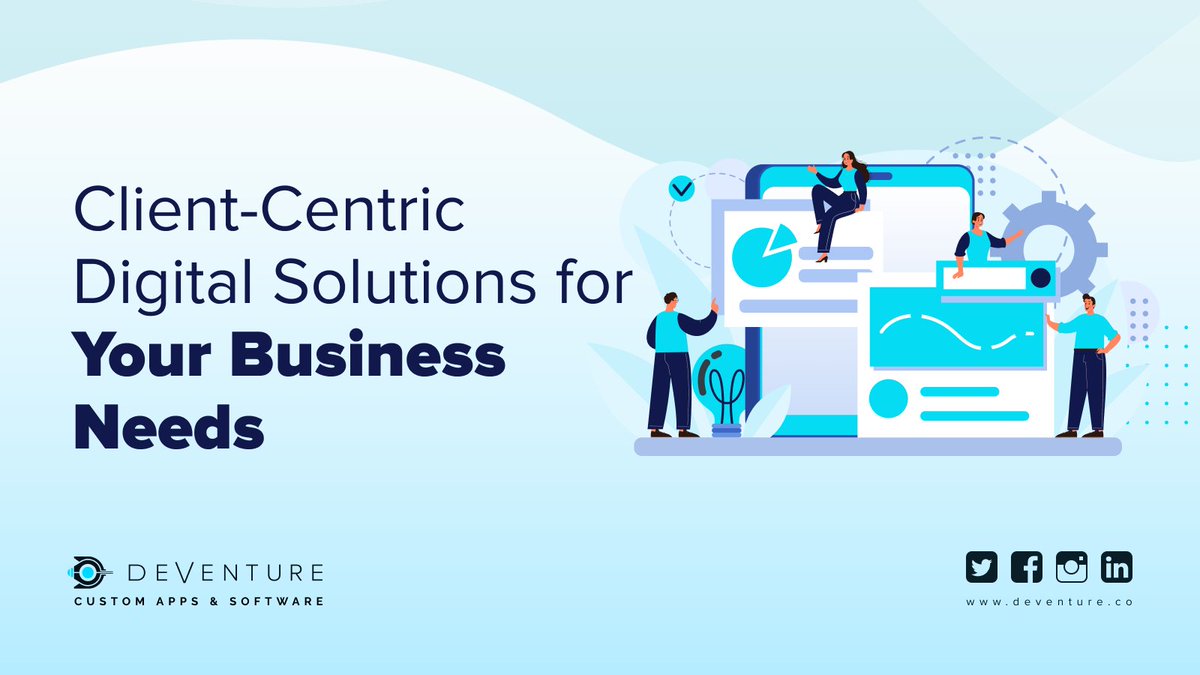 DeventureAgency's tweet image. At Deventure, a client-centric approach enables us to work hand in hand with our customers, understand their business goals and help them build their digital capabilities. Contact us!

#digitaltransformation #clientcentricsolutions #technologyconsulting #innovationconsulting