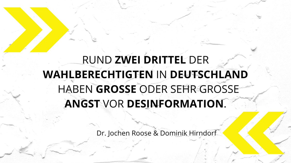 Gefälschte Belege, gezielte Manipulationen: #Desinformationen erleben aktuell eine Blütezeit. Jochen Roose und @brainvillage_ haben untersucht, wie verbreitet die Angst vor #FakeNews in 🇩🇪 ist. Zentrale Erkenntnisse der Studie lest ihr im #Politsnack 👉 adenauercampus.de/-/wer-glaubt-d…