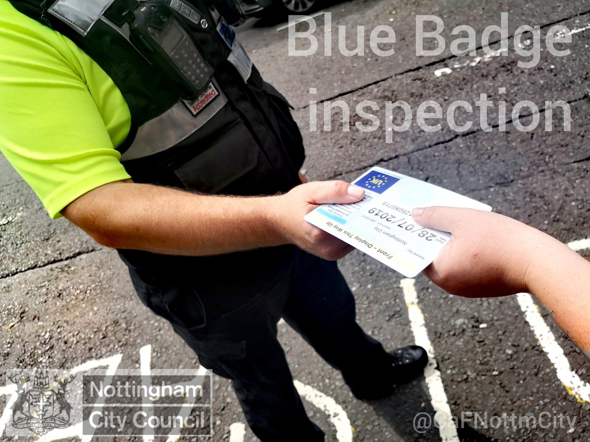 CaFNottmCity's tweet photo. 1. #BlueBadge displayed incorrectly;
2. Badge holder not present;
3. Refused an inspection &;
4. Abused the officer.
I think this is enough to look into the use of the badge further, maybe identify the driver & contact the badge owner.
#RespectTheBadge #RespectOthers #Nottingham https://t.co/nK8F6niCXf
