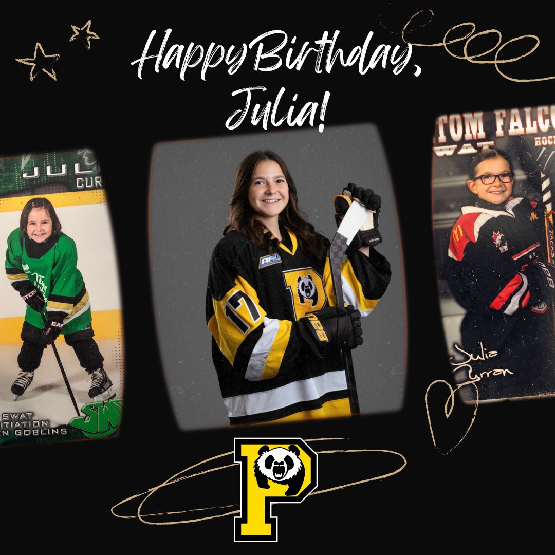 Happy Birthday to our #17, Julia Curran ! 🐼💛🖤

#happybirthday #pandas #pandapride #hockeylife #pandahockey #instahockey #pucklife #womenshockey #womenshockeylife #hockeygram #hockeyislife #hockeygirl #hockeyplayer #ilovehockey