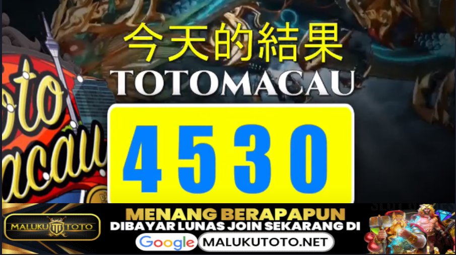 LiveDraw9's tweet photo. RESULT TOTOMACAU 4D SEASON 4 : 4530 SAH 
28 MARET 2023 JAM 22.00 WIB
#Twitter #viralindo #shorts #Jachttps://twitter.com/LiveDraw9/status/1635207252515885057/photo/1kpotWorldWin #jackpotworldday #indonesiaviral #malukutoto #totomacau #totomacaupools https://t.co/apKvEJrz71