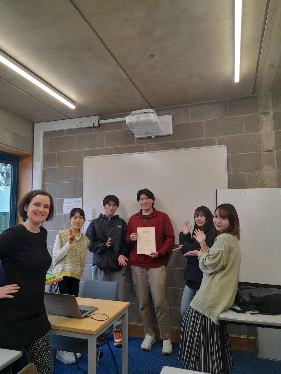 ULLangCentre's tweet photo. We said goodbye to Kota last week. We really hope he had a great time here at ULLC, and we him all the best for the future 😃
@ULGlobal
@UL
#studyatul
#studyatullc
#studyinireland
#studyenglishinireland
#studyenglishabroad https://t.co/DfINwd0ieN