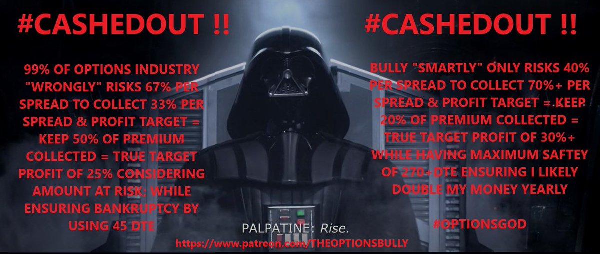 Fredbenz0's tweet image. #CashedOut Alert: Update 1

We&apos;ve taken profits quickly on one of the most boring stocks imaginable mainly cause we know how to gauge cheap implied volatility &amp;amp; used #BullyWay principles to select the stock

We then utilized our #CompoundProfits strategy
patreon.com/posts/cashedou…