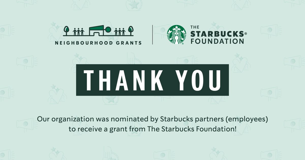 A huge thank you to Starbucks partners and employees at West Babylon and The @Starbucks Foundation for recognizing how we are making our communities stronger. We’re proud to be selected for #TheStarbucksFoundation #NeighborhoodGrants!