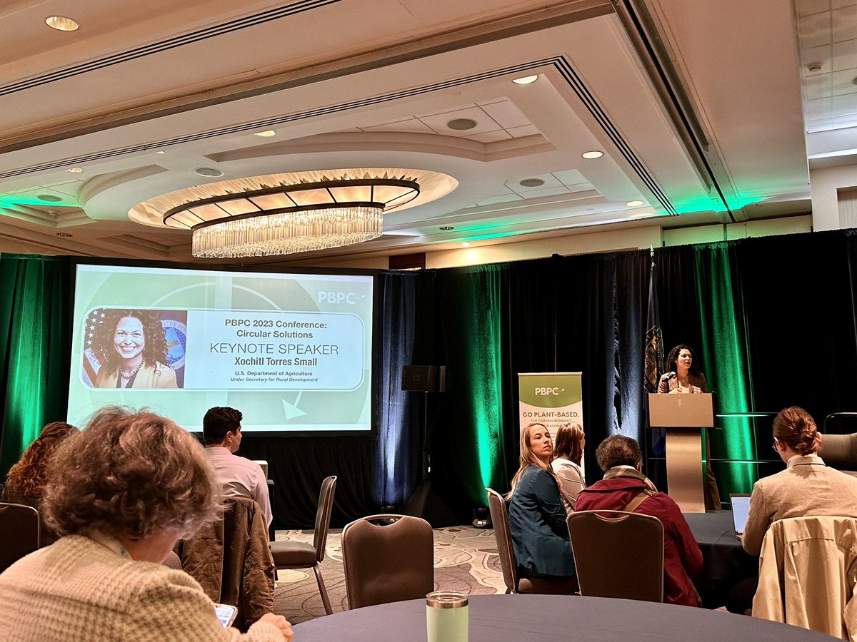 iowa_corn's tweet image. USDA Under Secretary for Rural Development Xochitl Torres Small is kicking off the #PBPC2023Conference!

We are glad to be part of this first-ever conference focused on #sustainable agriculture and are looking forward to sharing more on bioplastics. 🌽