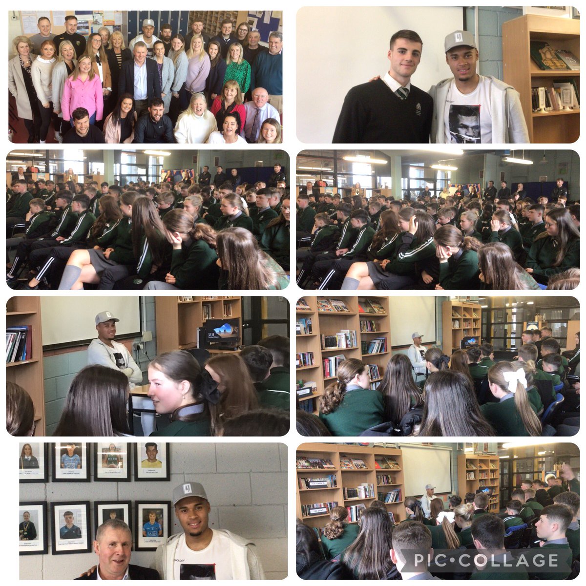 Firhouse_cc's tweet photo. We welcomed back past pupil, Irish goalkeeper Gavin Bazunu today. Gavin was very generous with his time and is a fantastic role model for our students to look up to. He gave the students solid advice and answered all their many and varied questions. 1/2 https://t.co/KC3SXOrLjA