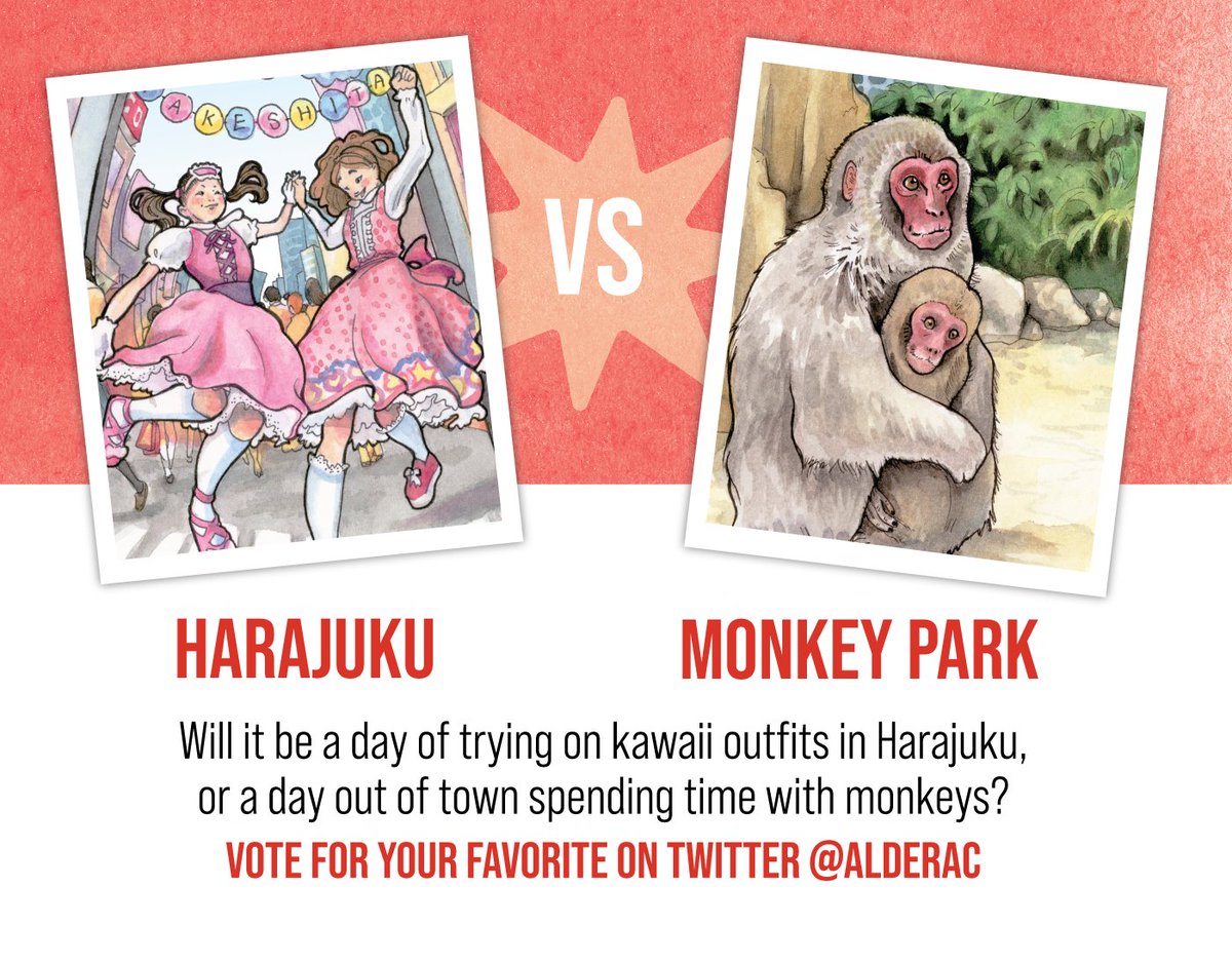 alderac's tweet image. Day 8 of the #LetsGoToJapan Sumo Tournament bracket features two unique japanese activities 

Harajuku vs Monkey Park

Tune in our Kickstarter Page to see the full bracket:
kickstarter.com/projects/alder…

Vote now in the comments!
