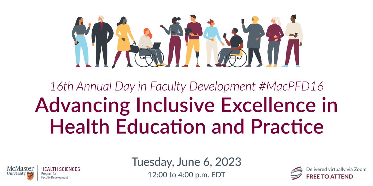 MacPFD's tweet photo. Registration is now open for the 16th Day in FacDev #MacPFD16!

Join us, as we engage, develop, and inspire faculty and health professionals around the world to advance inclusive excellence in their academic, training, and practice environments.

📝 Reg: https://t.co/raWHvOcYDF https://t.co/Al8jjxsToA