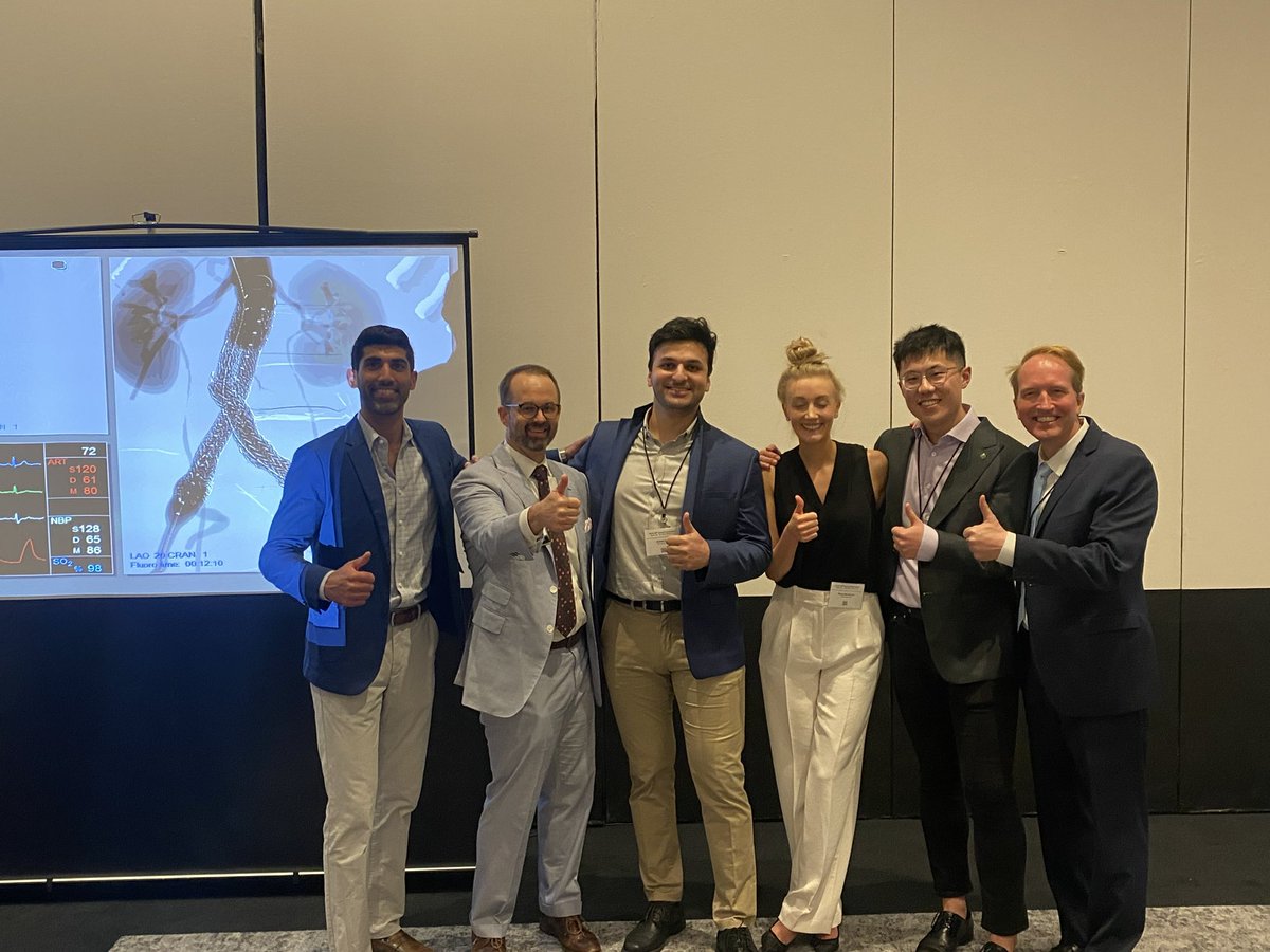 Congrats to our UBC vascular residents and Drs. Butt/Mordhorst/Gu - 1st place in the Top Gun competition at #scvs2023 - thank you @WestVascular for the opportunity!