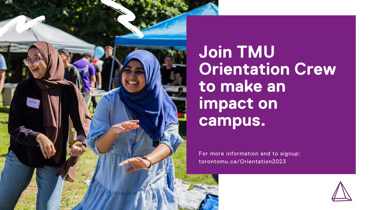 SLLS_TMU's tweet image. Calling all leaders! Calling all leaders!
 
TMU Central Orientation is actively recruiting enthusiastic, dedicated, and responsible students from across campus to hold leadership roles within the Orientation Crew! #RoadtoTMU ✨

Sign up today: torontomu.ca/Orientation2023