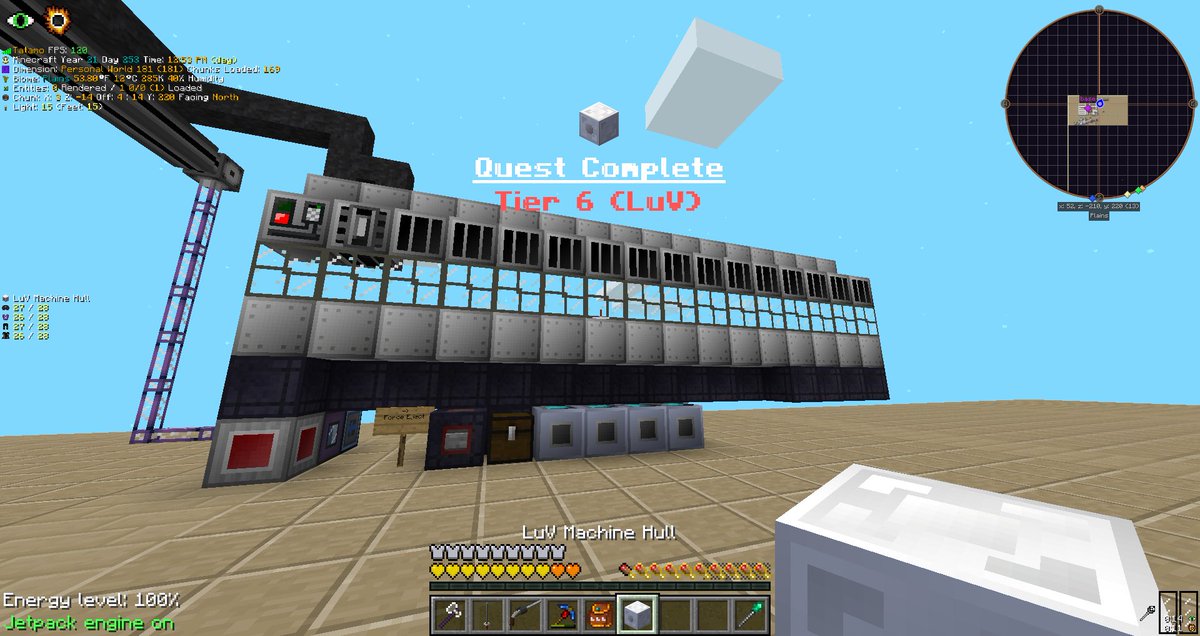 __tatamo__'s tweet image. LuV 時代に突入しました！ 去年の10月末ぐらいに GTNH を始めたので、ここまで5か月かかりましたね #GTNH