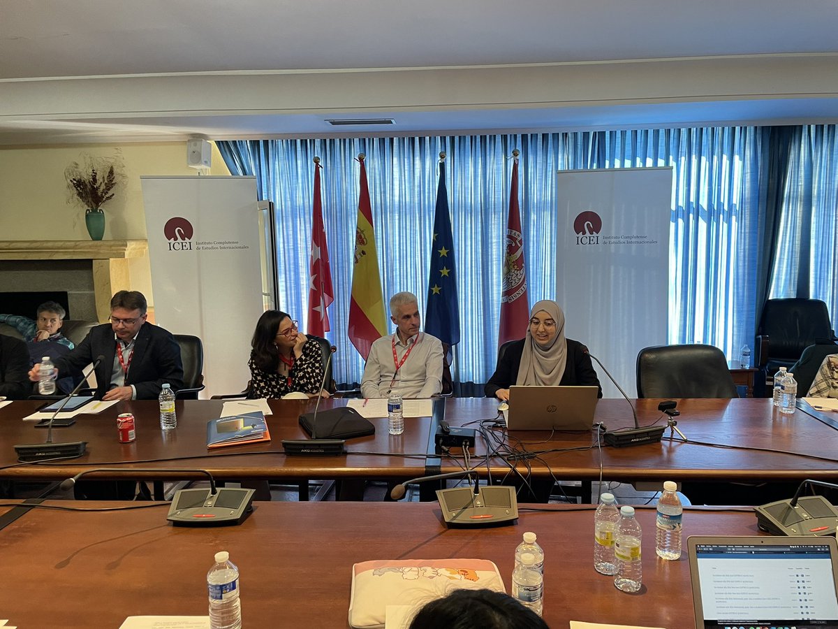 ucm_icei's tweet photo. Concluye este panel con la presentación de Fatima El Khatabi (Universidad Autónoma de Madrid y Universidad de Göttingen), bajo el título “How wide is the Strait? Unveiling the interregional trade between Spain and Morocco”. #CatChainWorkshop #CatChainProject https://t.co/pu2alXBUgu