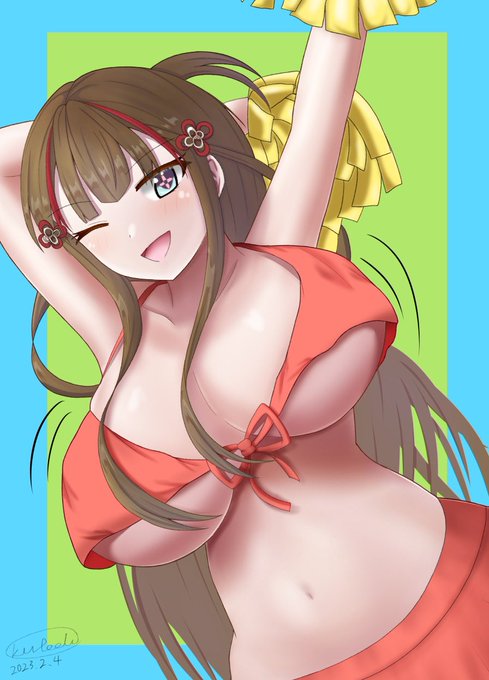 鴇、誕生日おめでとう🎉時間ある時にまた描きたいですねー\(//∇//)\＃閃乱カグラ＃シノマス 